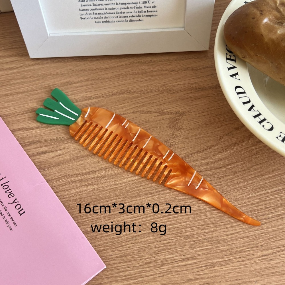 Hair Care Vegetables - Cura dei capelli Pettine in acetato