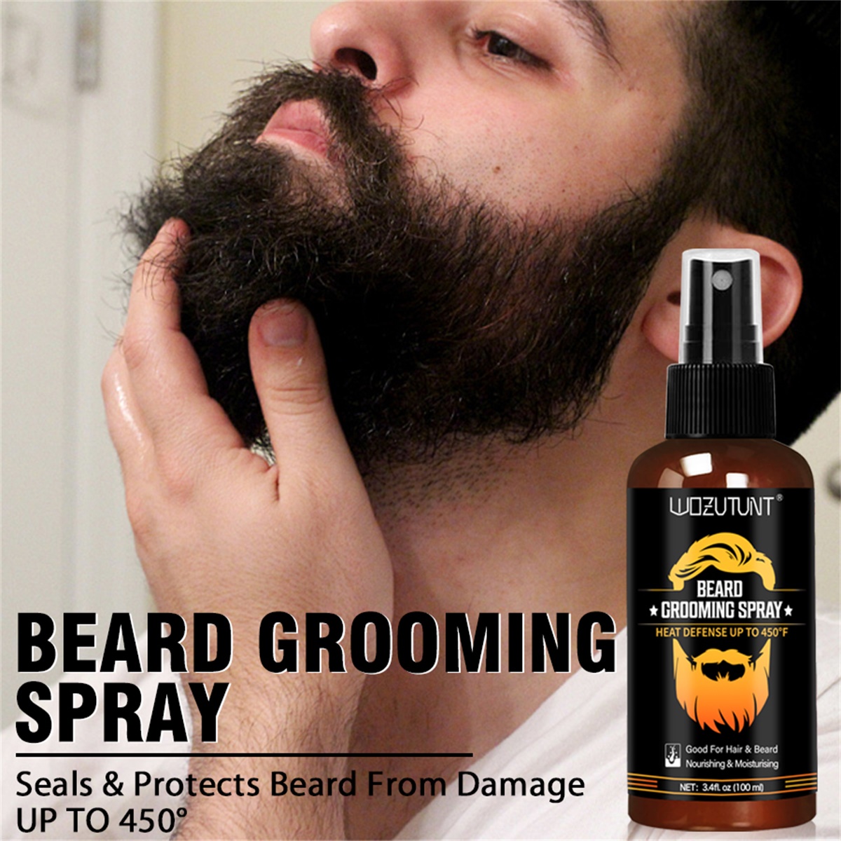 Hair Care Heat Protectant - Spray per la Cura della Barba,