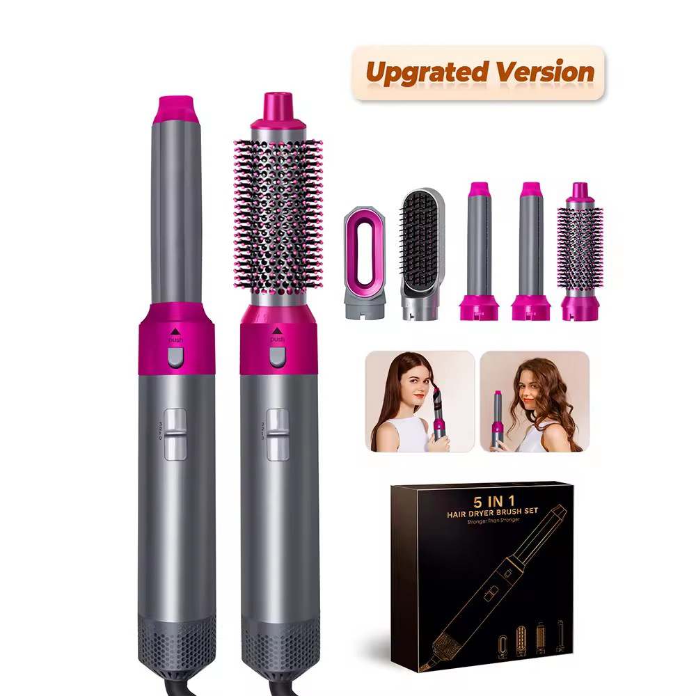 Hair Care Japanese - Asciugacapelli 5-in-1 Pettine elettrico per capelli