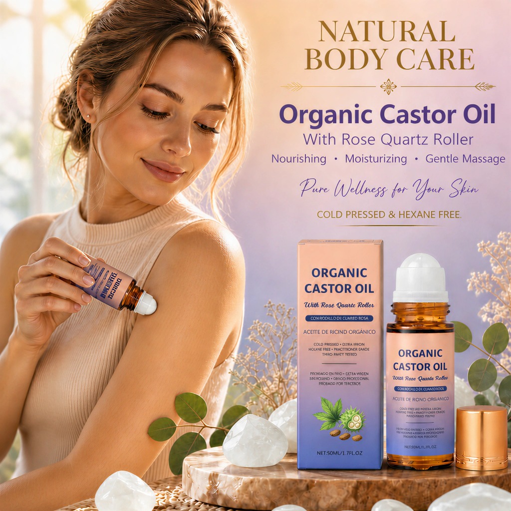 Castor Oil Cold Press - Olio di Ricino Biologico con Applicatore