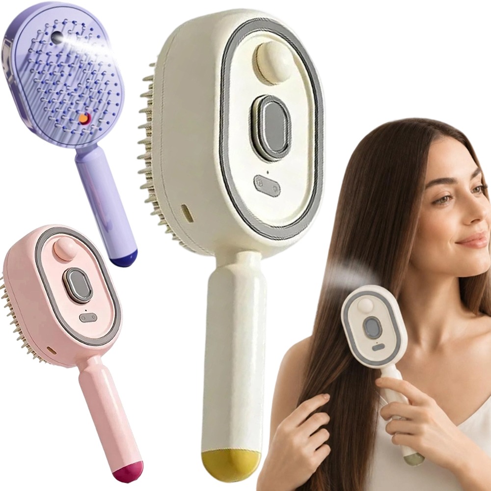Hair Care Is Self Care - Pettine Massaggiante Multifunzionale, Massaggiatore Elettrico per
