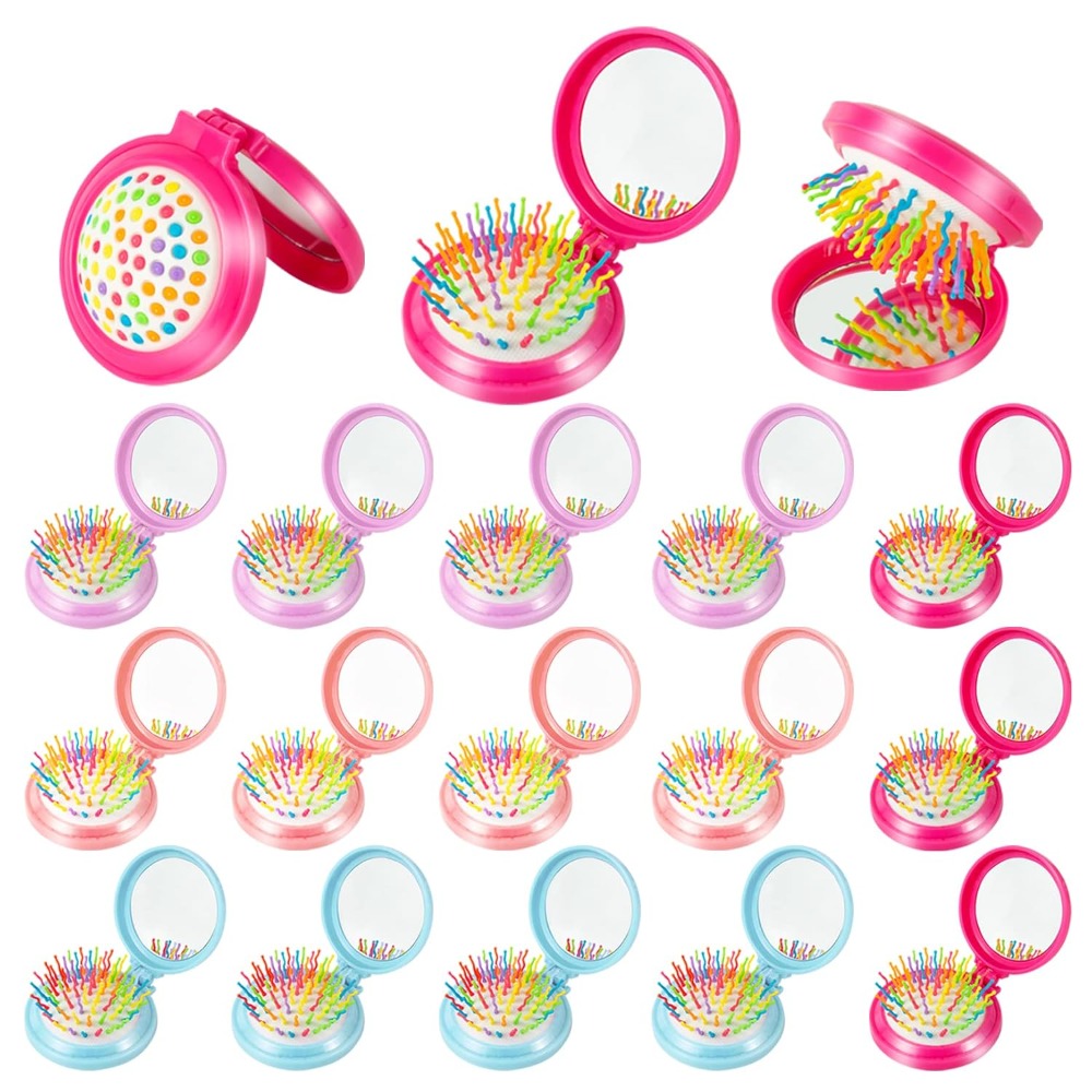 Hair Care Japanese - Spazzola da Viaggio Pieghevole con Specchio,