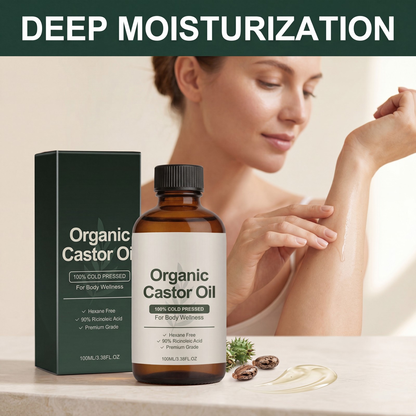Olio Idratante per il Corpo Ol - Castor Oil Cold Press recensione e prezzo