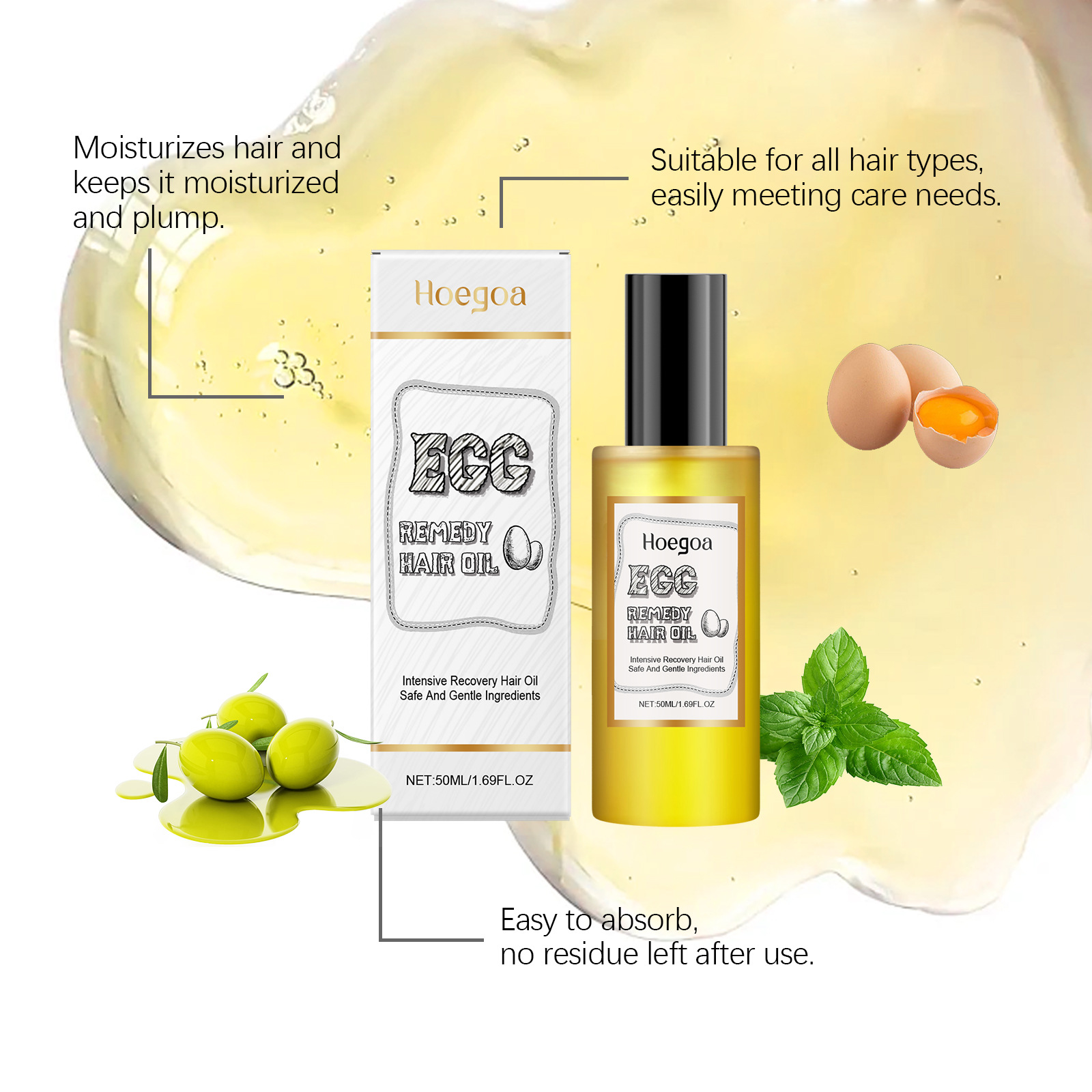 Remedia all'uovo Olio per cape - Hair Care Naturally recensione e prezzo