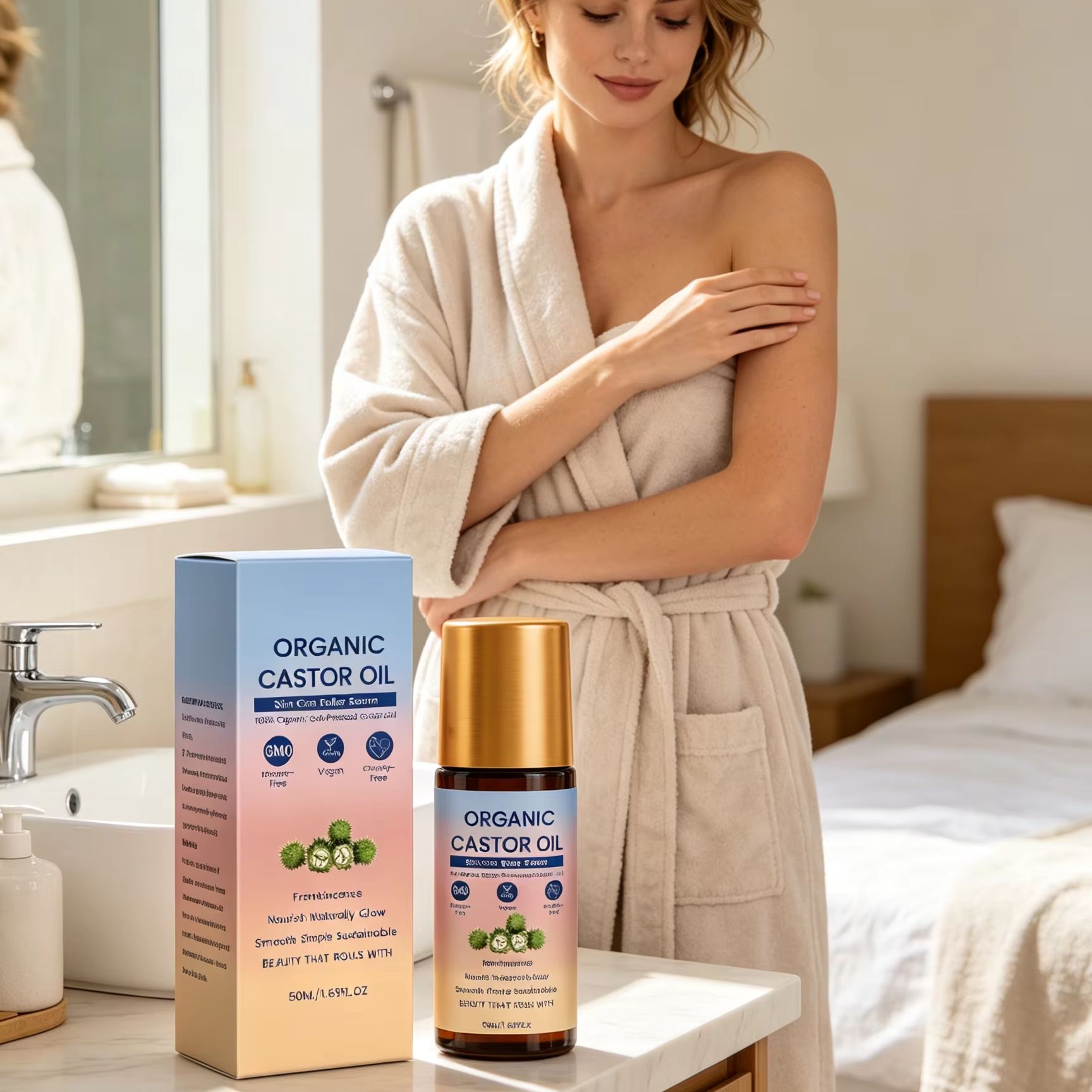Olio di Ricino Biologico Roll- - Castor Oil Cold Press recensione e prezzo